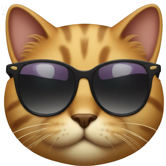 Cat with sunglasses emoji