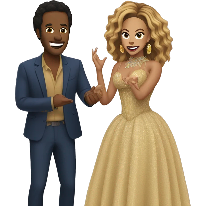 Beyoncé singing with Chappell Roan emoji