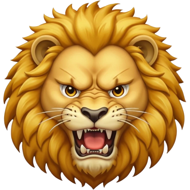Angry lion emoji