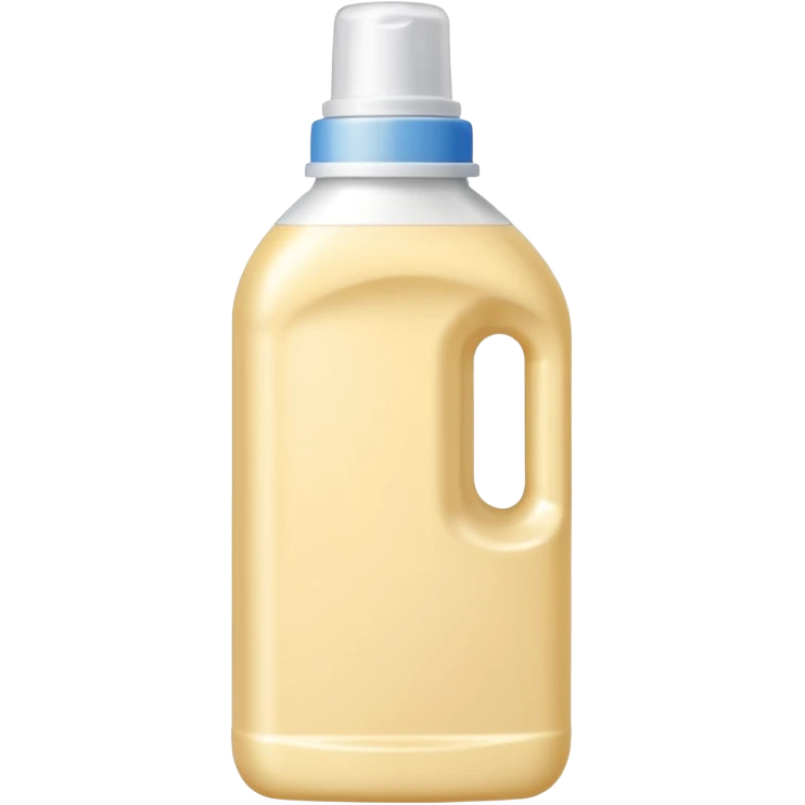 detergent bottle, cream colored, small white cap emoji