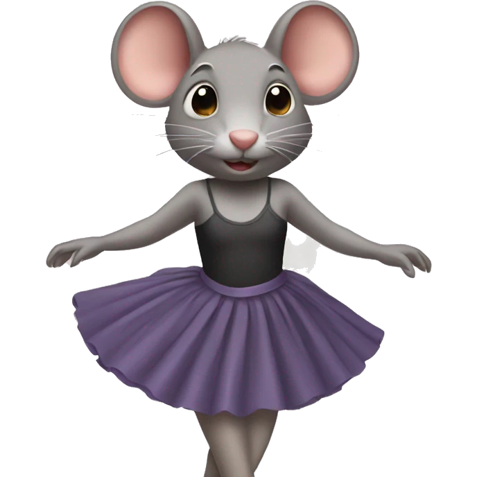 rat in a ballet skirt emoji