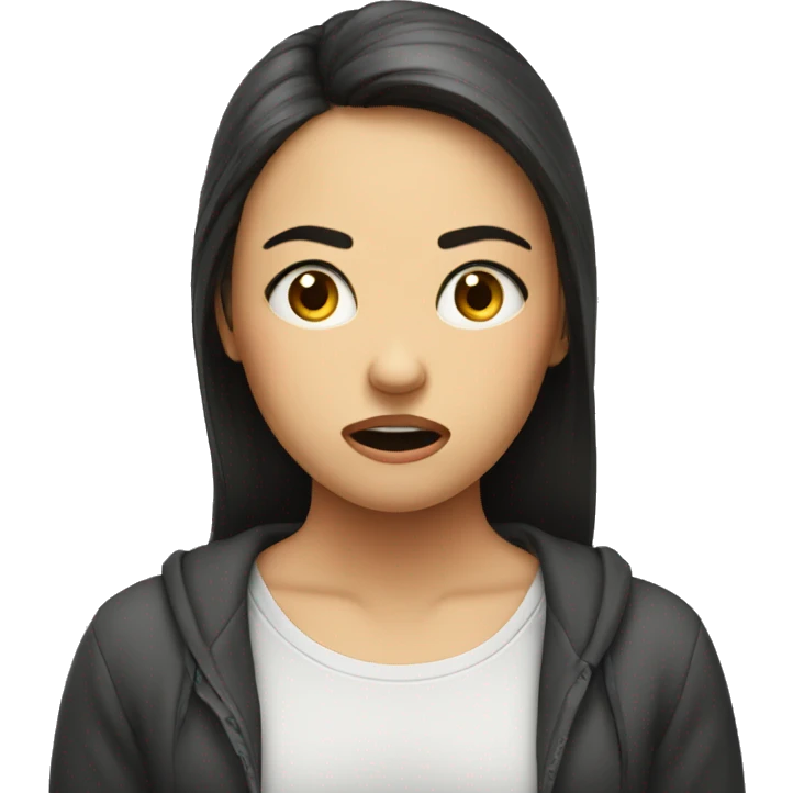 1girl,frown,sad,Loudly crying face emoji