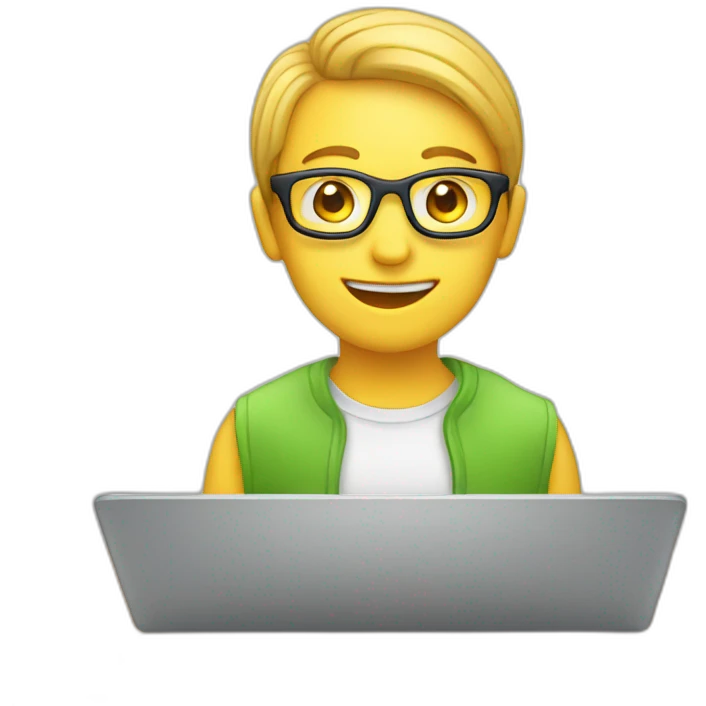 online_course_on_laptop emoji