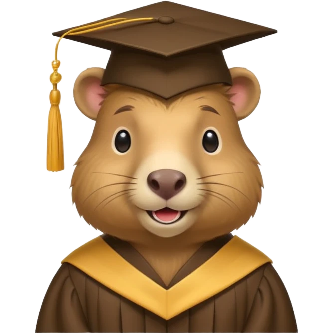 Graduación capibara  emoji