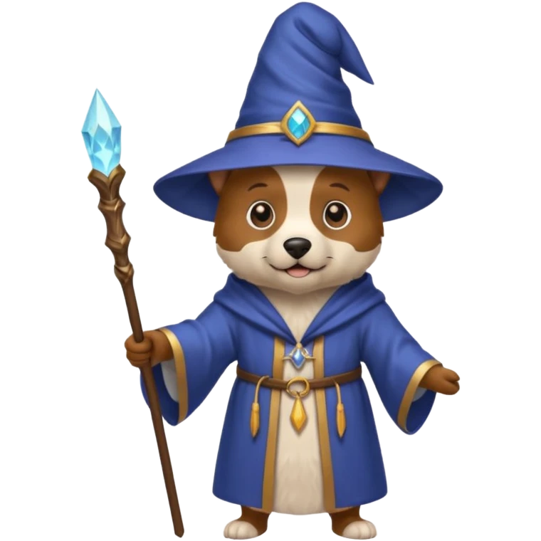 Dog wizard emoji