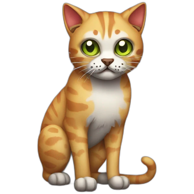 Zombie cat emoji
