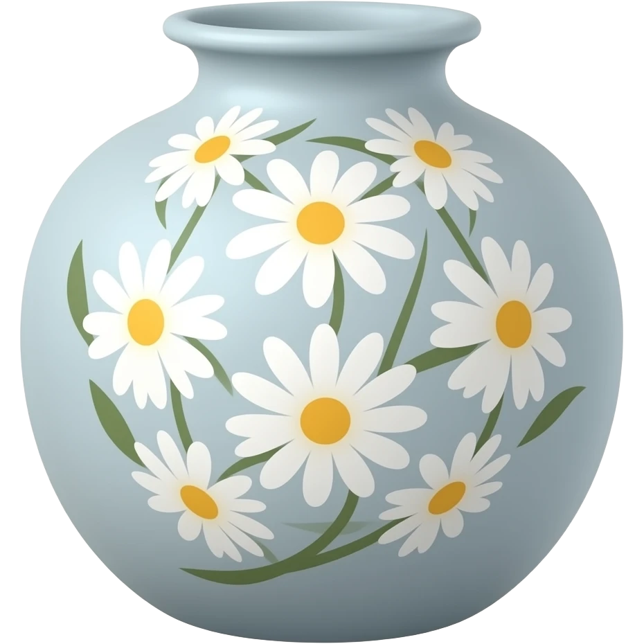 Flower vase large emoji