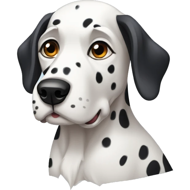 cara de un perro dalmata  emoji