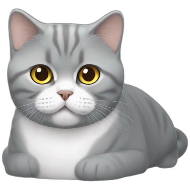 British shorthair hungry emoji