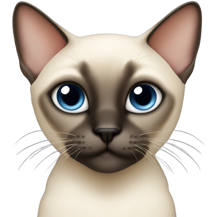 Siamese cat very thin emoji