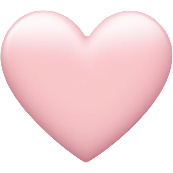 pastel pink heart emoji