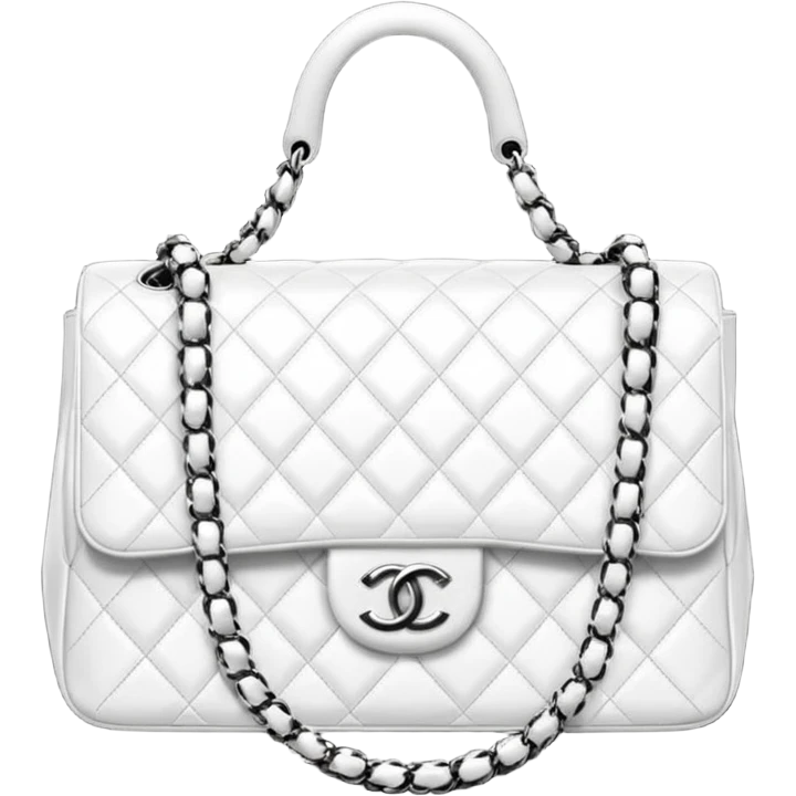 chanel white bag emoji