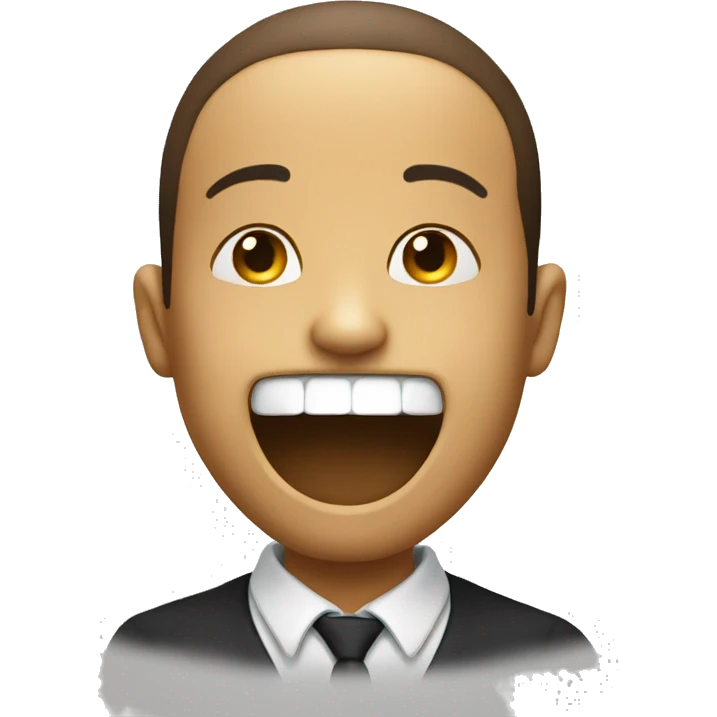 Smile keep silence with finger emoji