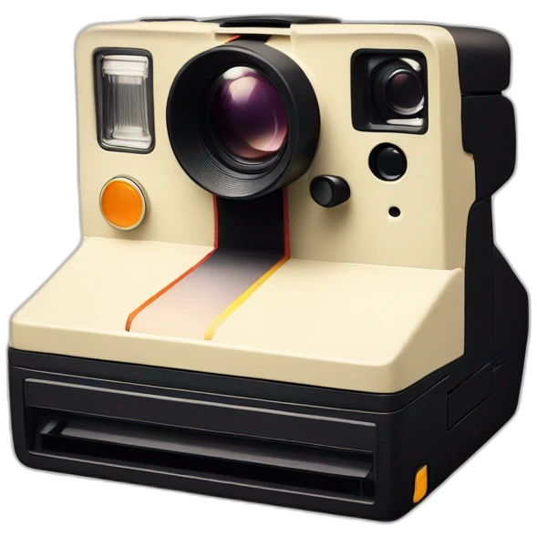 polaroid foto makron emoji