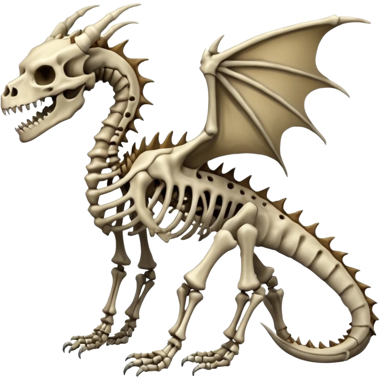 Evil Boneknapper-Skeleton-dragon (full body) emoji