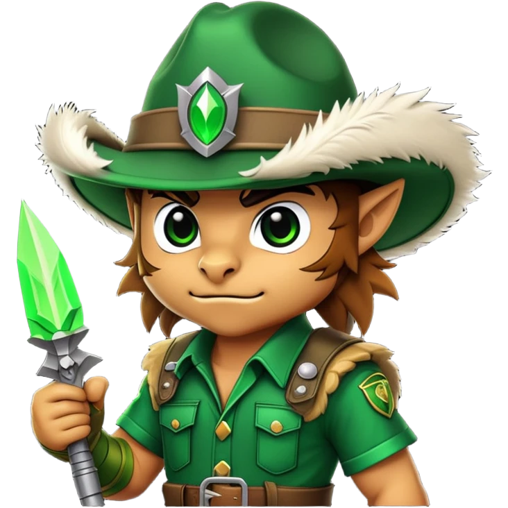 feathered laser cutlet forest ranger demon emoji