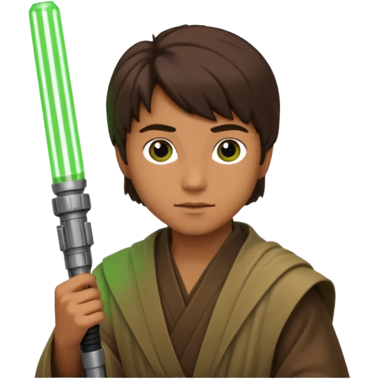 Ios 18, starwars green lightsaber jedi  emoji