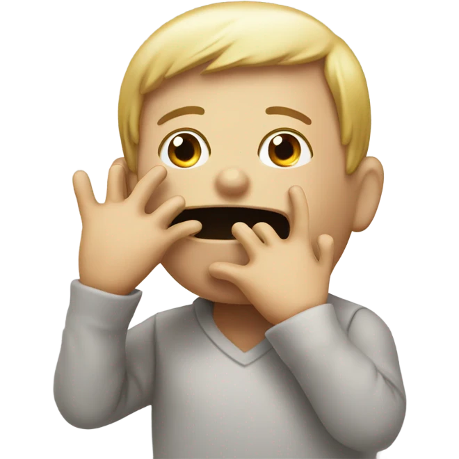 speak no evil with fingers emoji