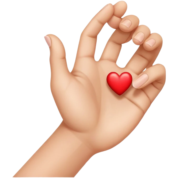 Hand heart  emoji