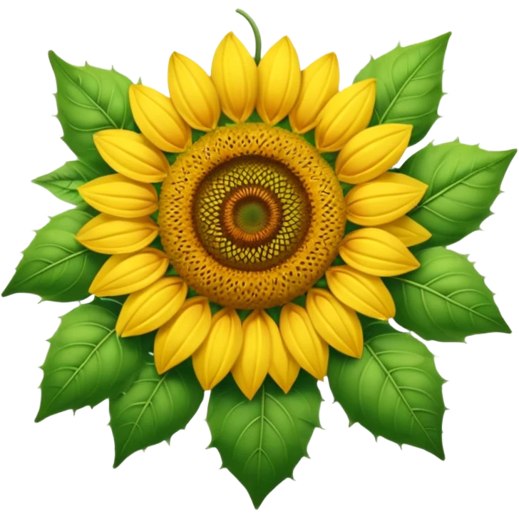 Sun flower heart emoji