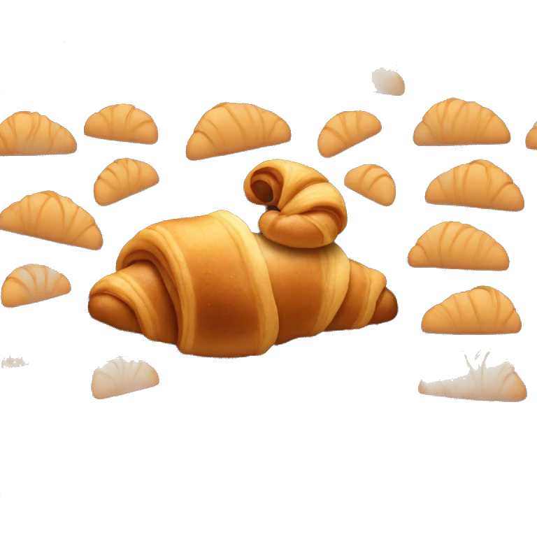 Chocolate croissant emoji