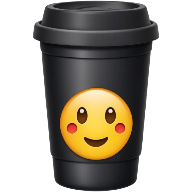 black plastic cup emoji