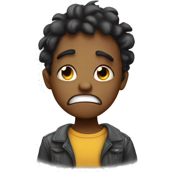Mad and crying  emoji