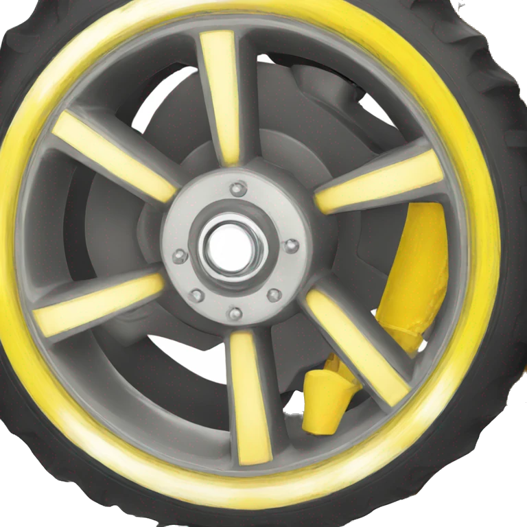 suspension spring leverage yellow tractor wheel emoji
