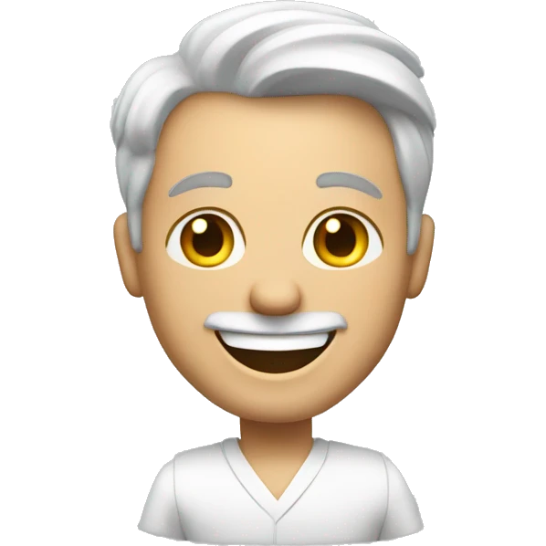 happy white man who hold an signed contract in his arms emoji