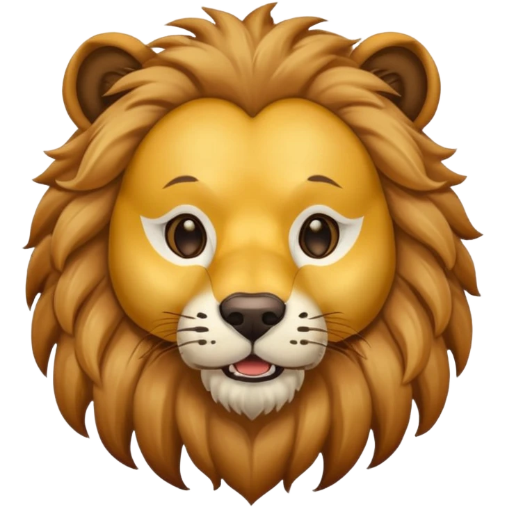 dog with lion mask emoji