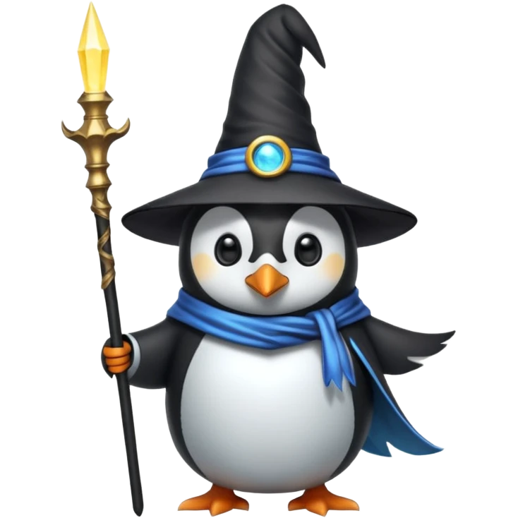 Penguin Wizard emoji