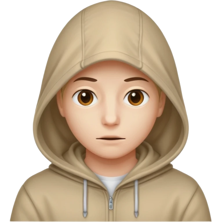 Une personne mystérieuse sous capuche emoji