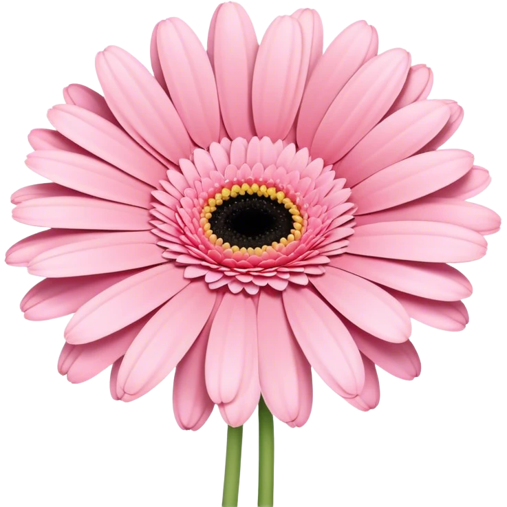 single Soft Pink Gerbera Daisy, straight stem emoji