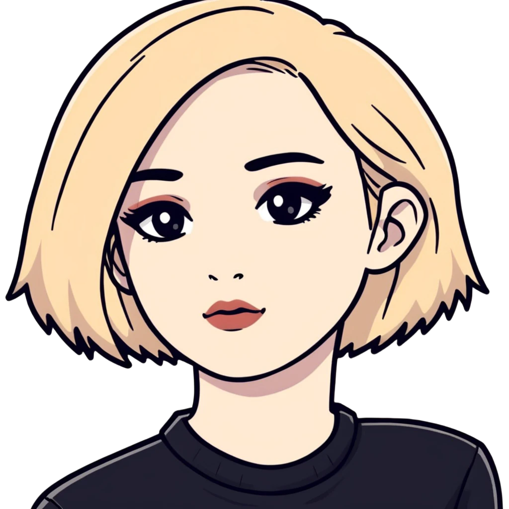 gothic person with black clothes, pale skin, and dark makeup emoji