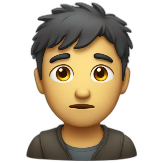 Sad person emoji