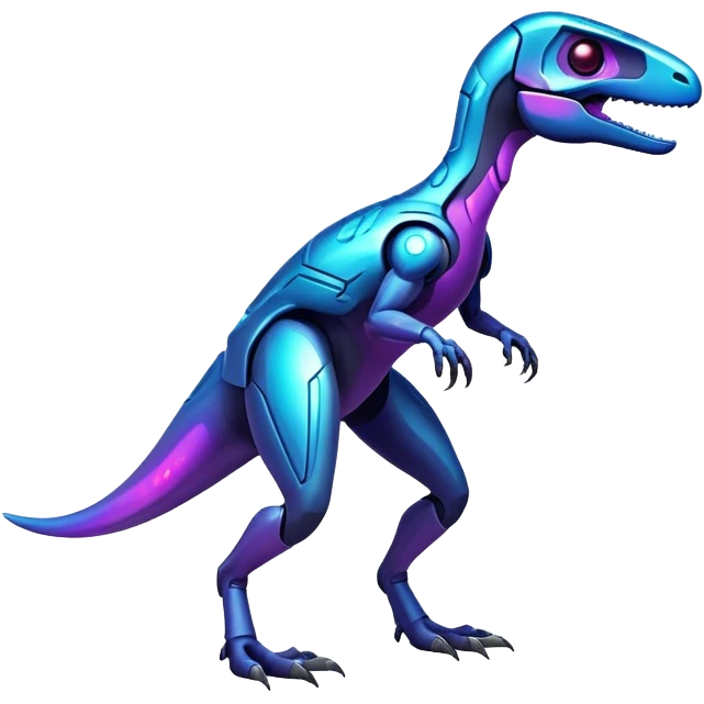 Shiny Nebula Futuristic Fakemon-Pokemon-Digimon-Spectrobes-Raptor-fusion, full body emoji
