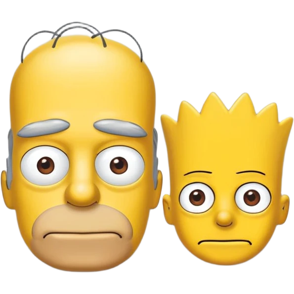 Сделай стикер пак меня в стиле симпсонов emoji