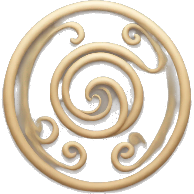 Sacred spiral female symbol emoji