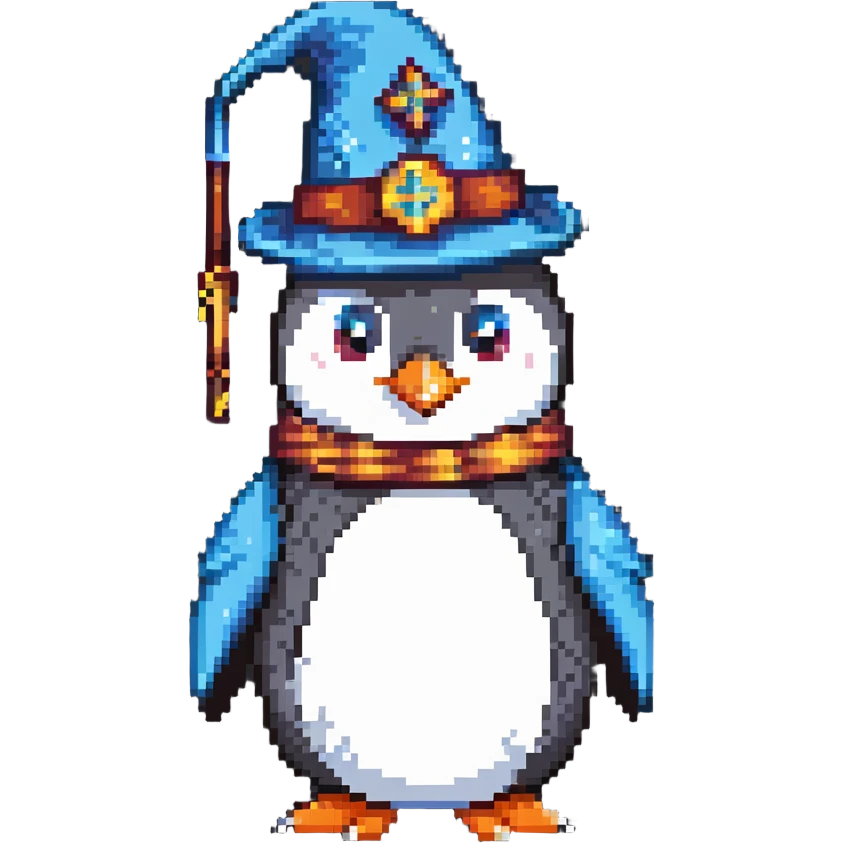 penguin wizard emoji