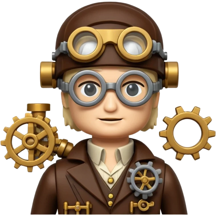 Steampunk Inventor lego emoji
