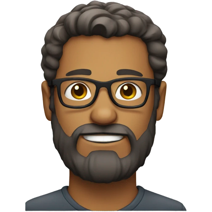 bearded man with glasses emoji