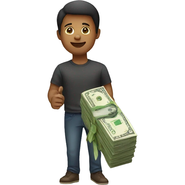 human with money emoji