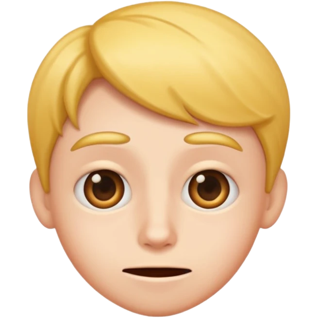 Funny awkward face emoji
