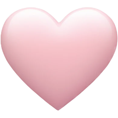 blurred mini pale pink heart emoji