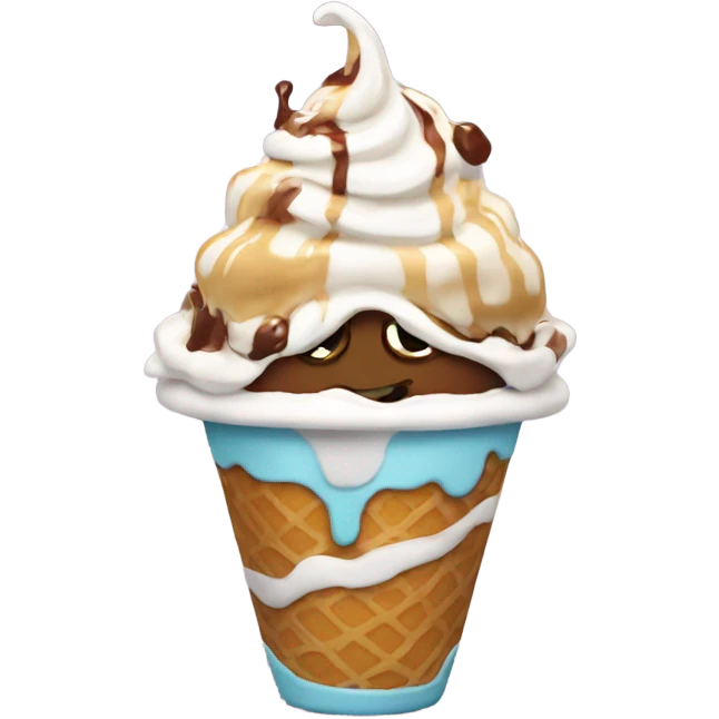 A sundae cartoon emoji