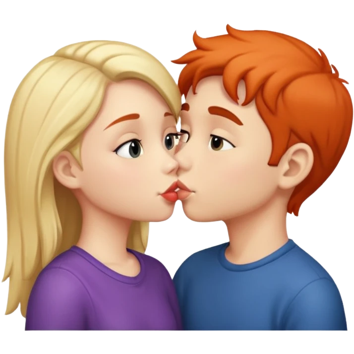 Boy girl kissing  emoji
