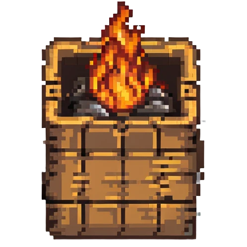 2d power up crate with fire emoji