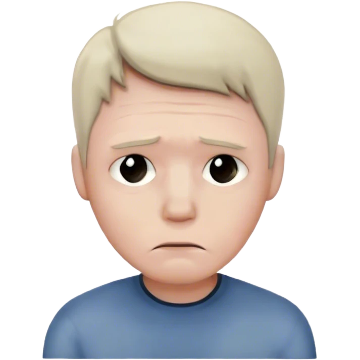 Sad man emoji