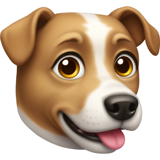 Cute dog with heart eyes emoji