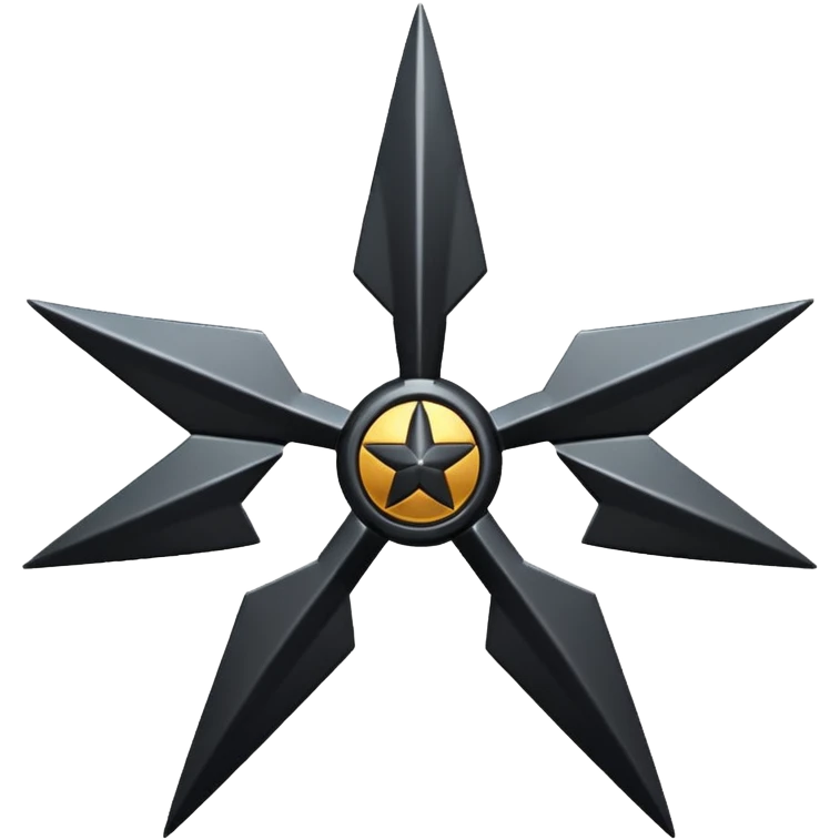 black shuriken emoji